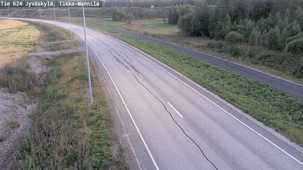 Kelikamerat Kuva Tie 624 Jyväskylä, Tikka-Mannila, Jyväskylä, Keski-Suomi