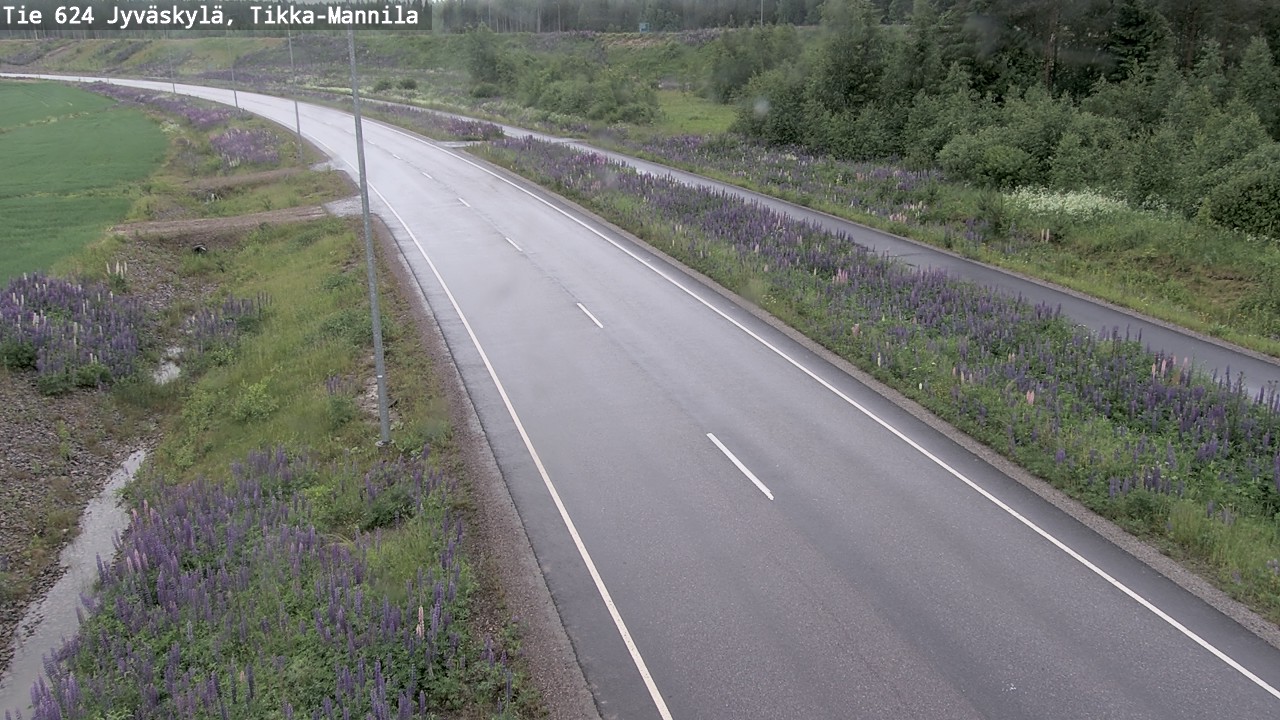 Weather Camera Image Väg 624 Jyväskylä, Tikka-Mannila, Jyväskylä, Keski-Suomi