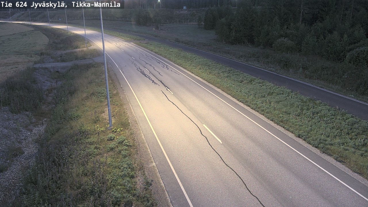 Kelikamerat Kuva Tie 624 Jyväskylä, Tikka-Mannila, Jyväskylä, Keski-Suomi