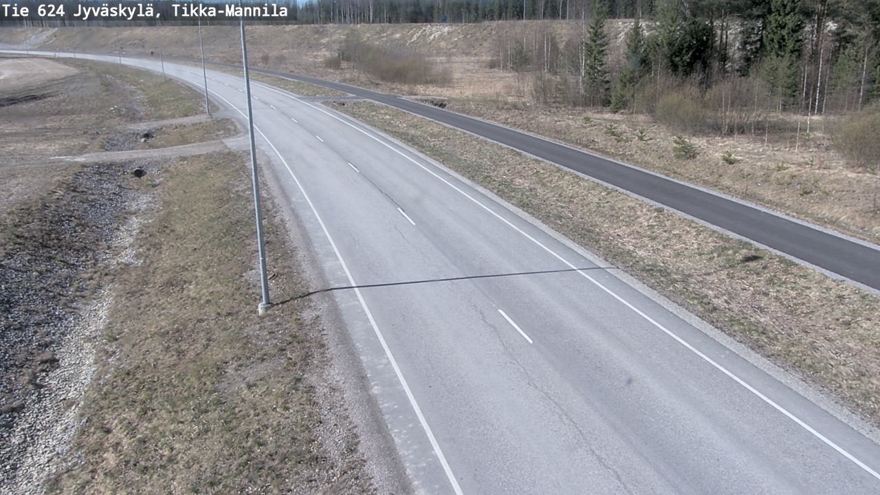 Weather Camera Image Road 624 Jyväskylä, Tikka-Mannila, Jyväskylä, Keski-Suomi