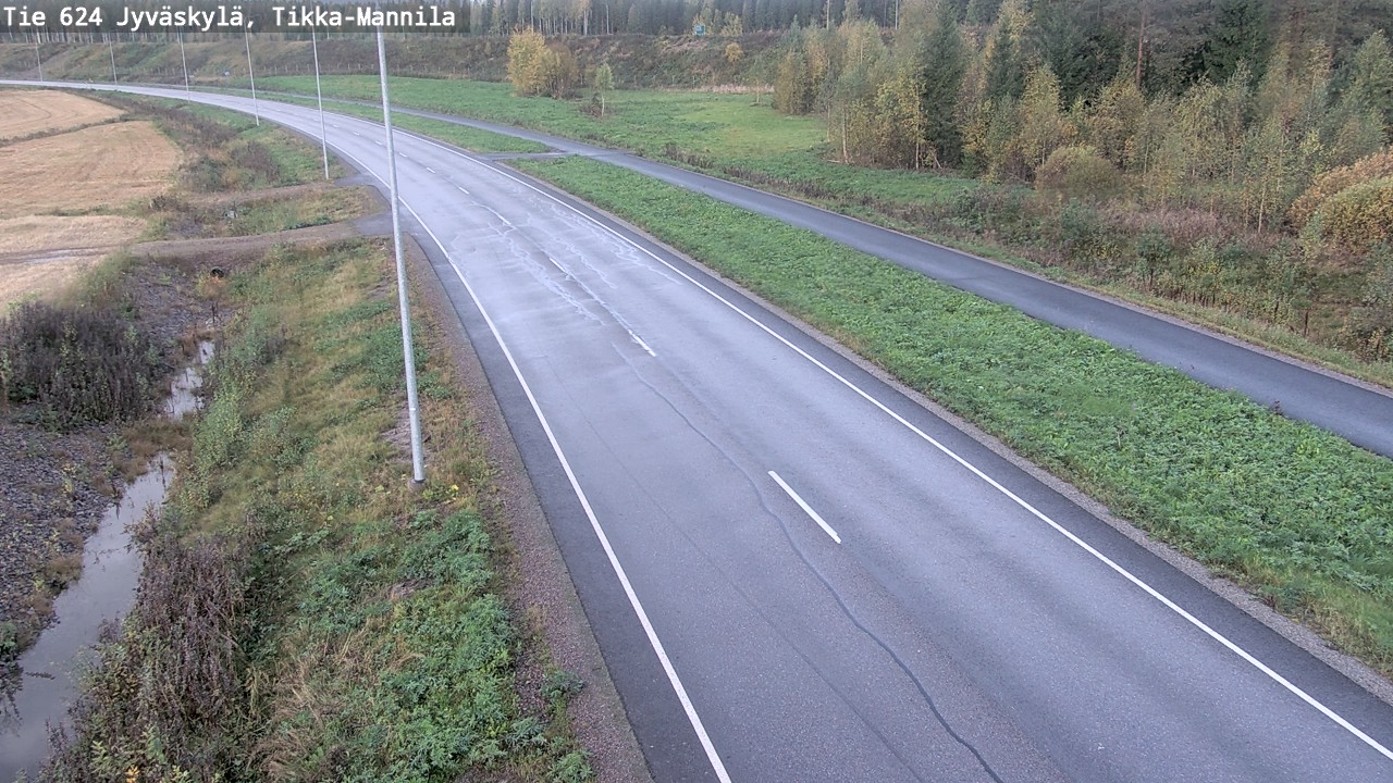 Weather Camera Image Road 624 Jyväskylä, Tikka-Mannila, Jyväskylä, Keski-Suomi