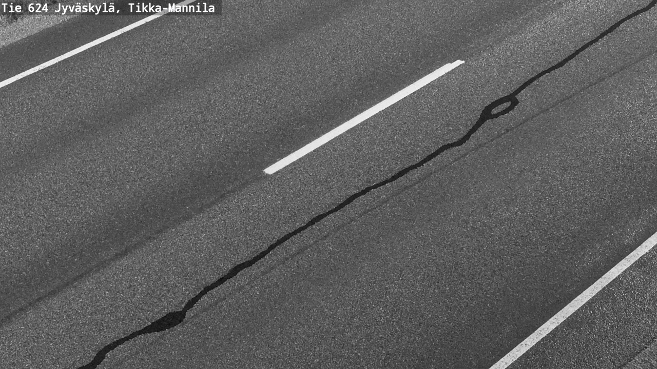 Weather Camera Image Road 624 Jyväskylä, Tikka-Mannila, Jyväskylä, Keski-Suomi