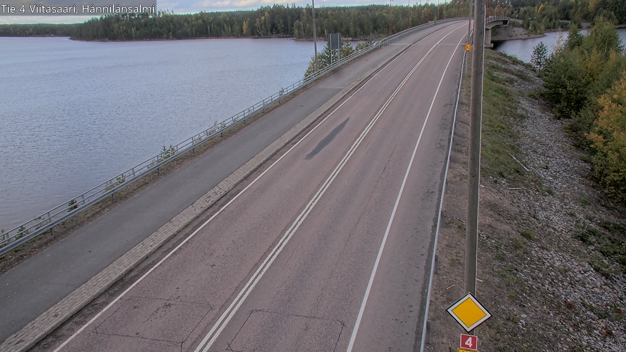 Weather Camera Image Väg 4 Viitasaari Hännilänsalmi, Viitasaari, Keski-Suomi