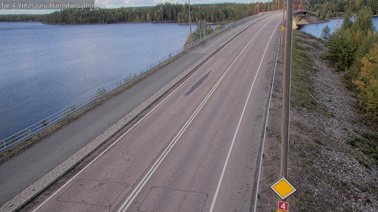 Weather Camera Image Väg 4 Viitasaari Hännilänsalmi, Viitasaari, Keski-Suomi