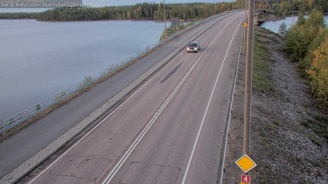 Weather Camera Image Väg 4 Viitasaari Hännilänsalmi, Viitasaari, Keski-Suomi