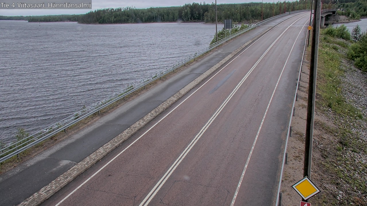 Weather Camera Image Väg 4 Viitasaari Hännilänsalmi, Viitasaari, Keski-Suomi