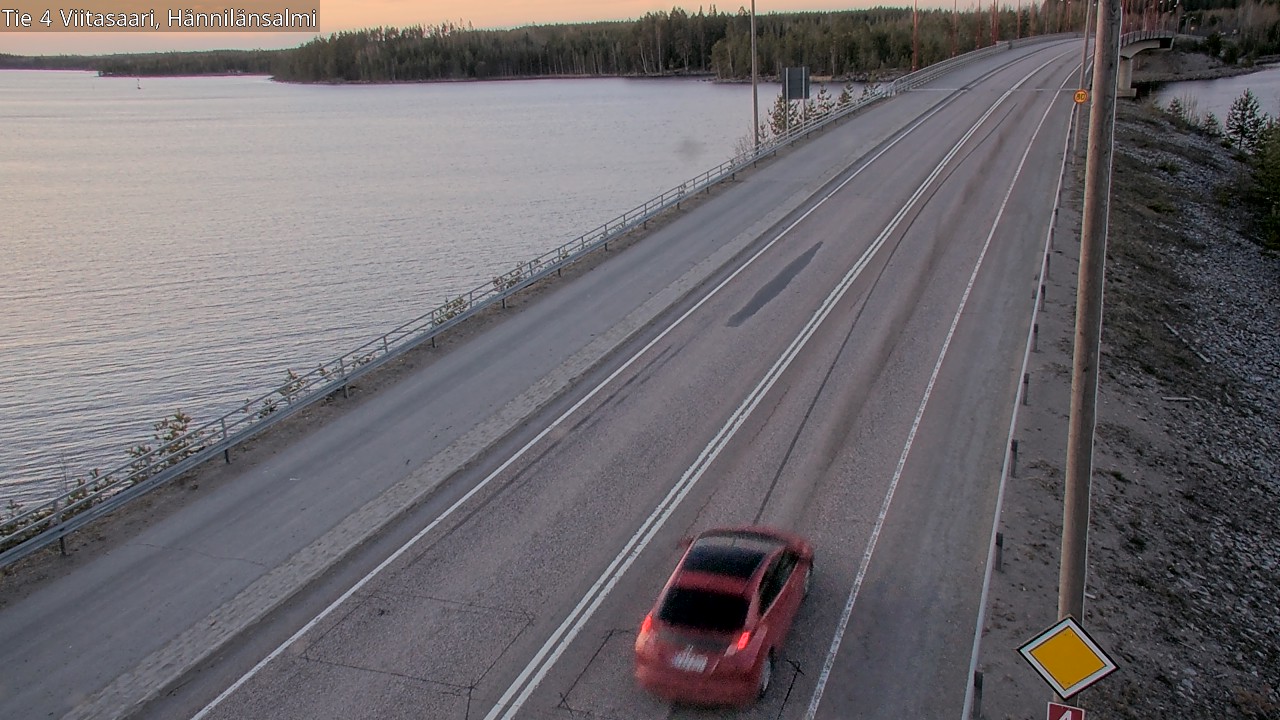 Weather Camera Image Väg 4 Viitasaari Hännilänsalmi, Viitasaari, Keski-Suomi