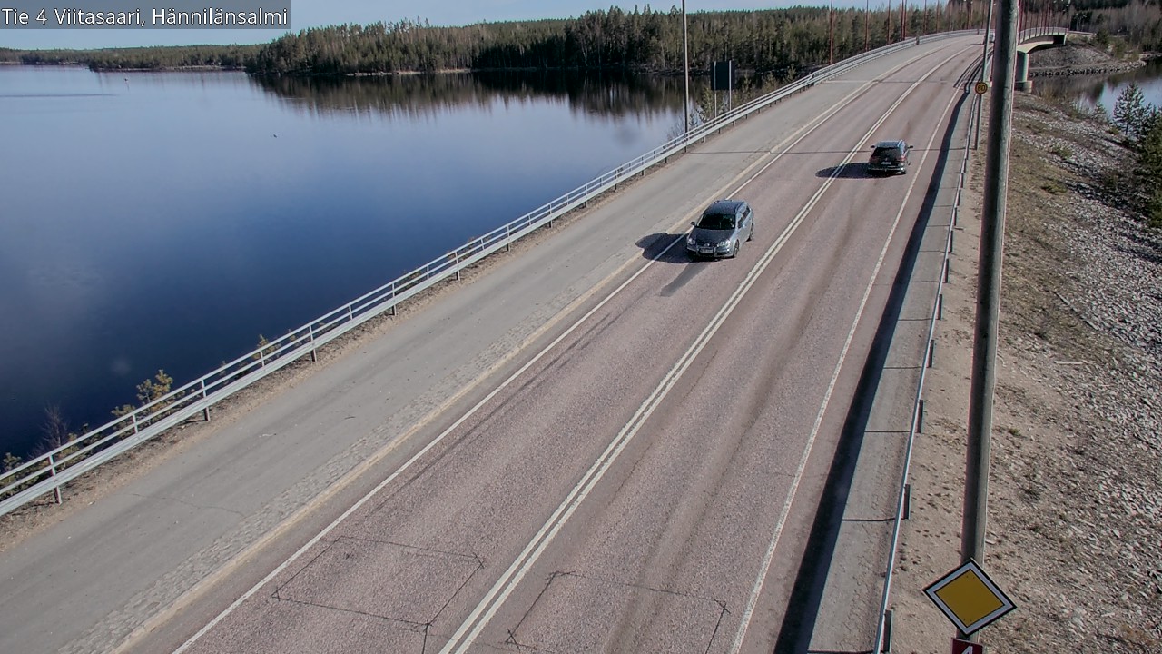 Weather Camera Image Väg 4 Viitasaari Hännilänsalmi, Viitasaari, Keski-Suomi