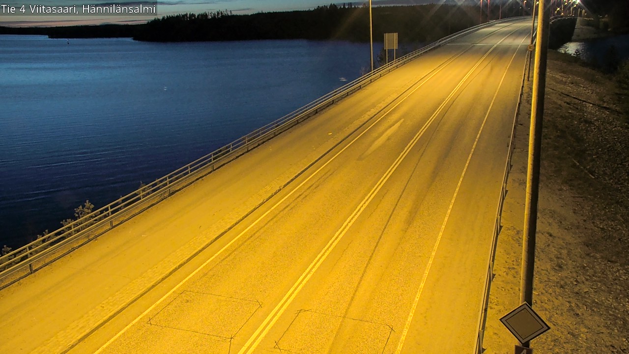 Weather Camera Image Väg 4 Viitasaari Hännilänsalmi, Viitasaari, Keski-Suomi