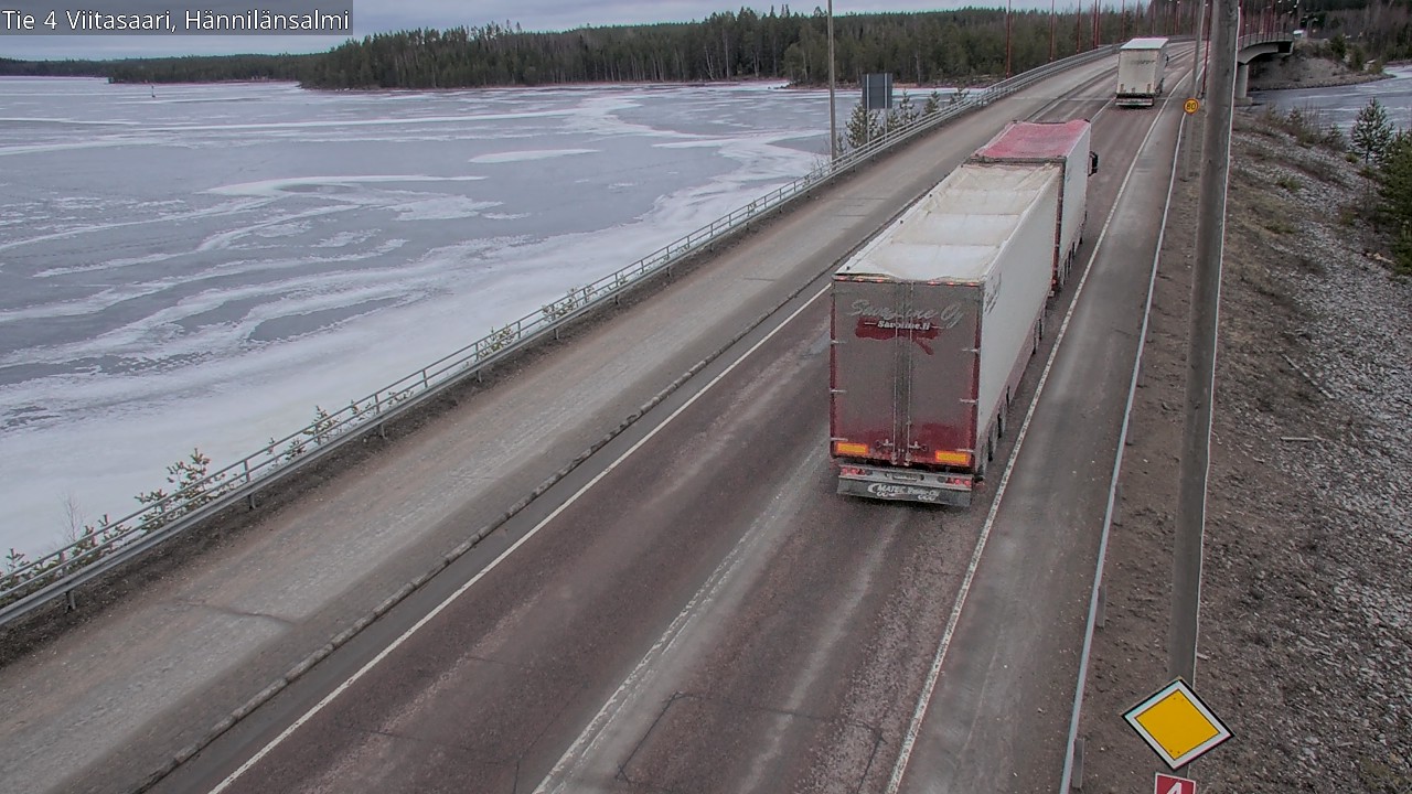 Weather Camera Image Väg 4 Viitasaari Hännilänsalmi, Viitasaari, Keski-Suomi