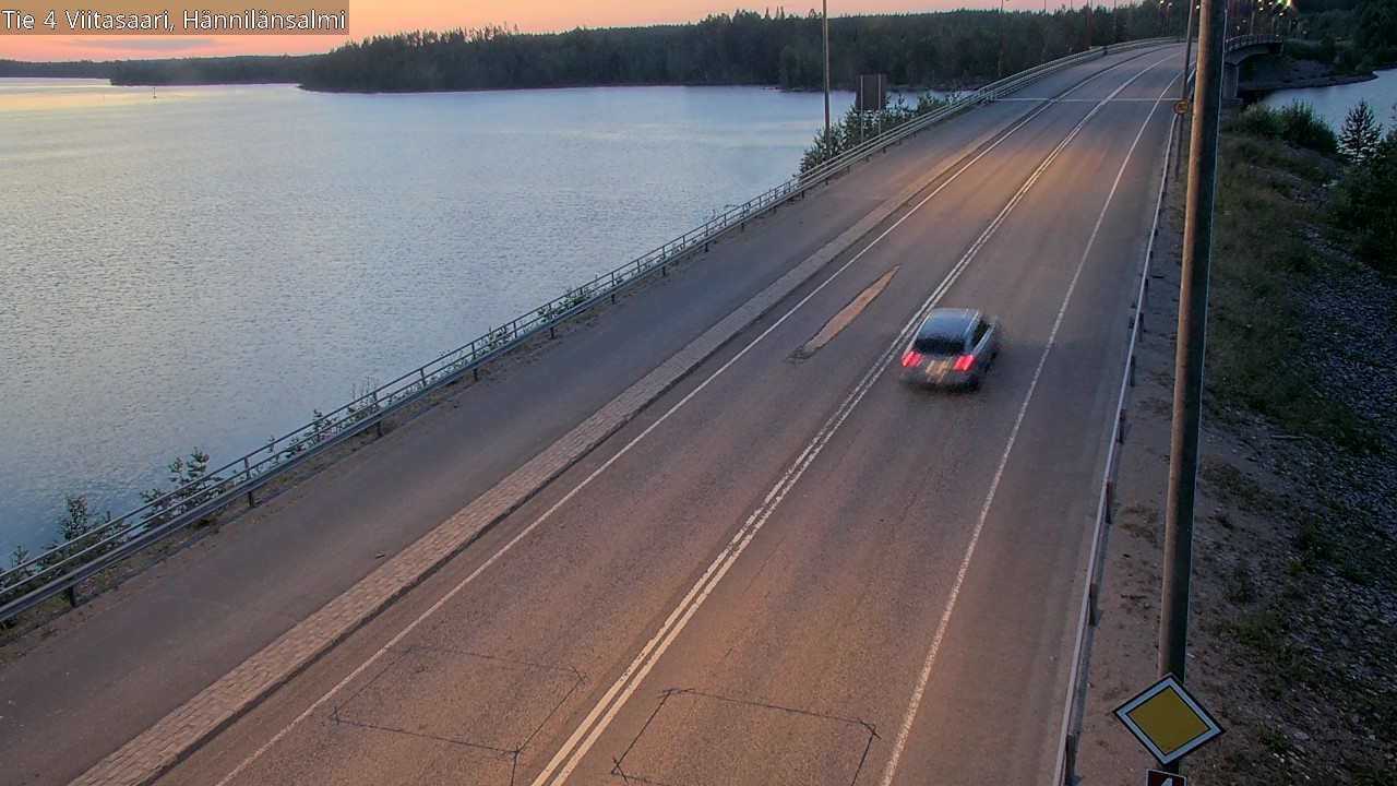 Weather Camera Image Väg 4 Viitasaari Hännilänsalmi, Viitasaari, Keski-Suomi