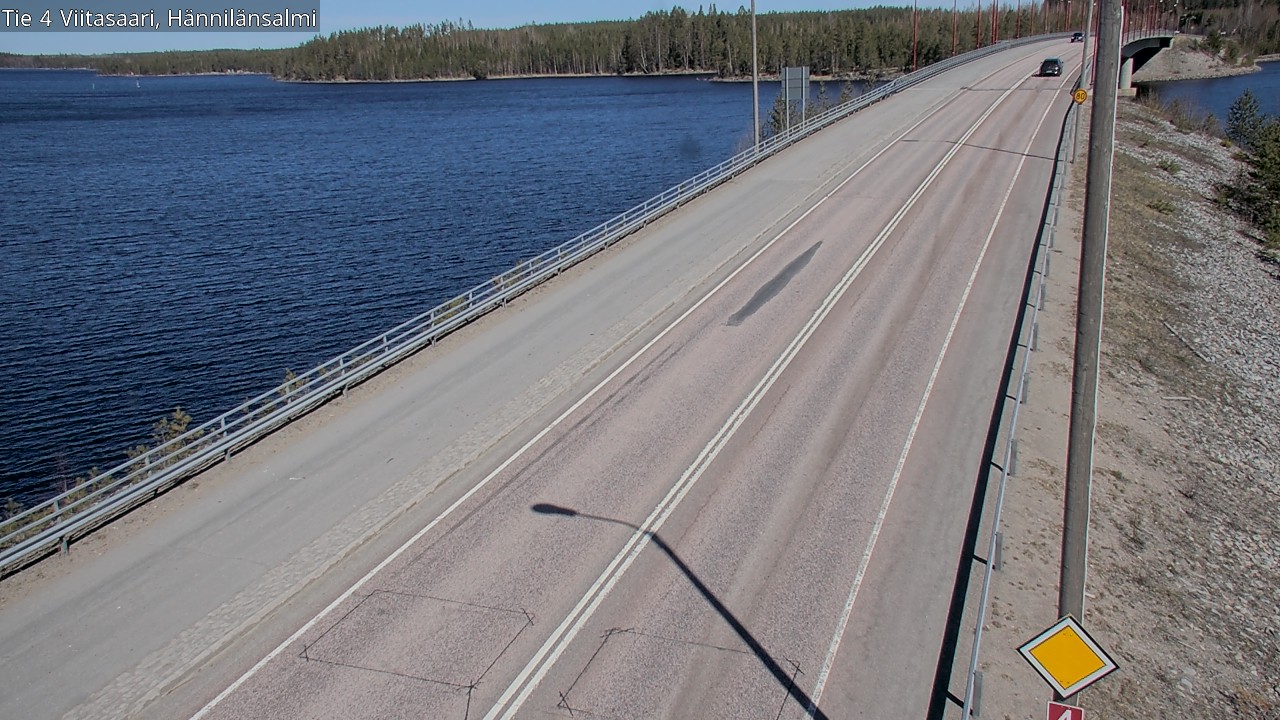 Weather Camera Image Väg 4 Viitasaari Hännilänsalmi, Viitasaari, Keski-Suomi