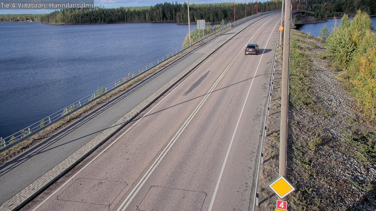 Weather Camera Image Väg 4 Viitasaari Hännilänsalmi, Viitasaari, Keski-Suomi