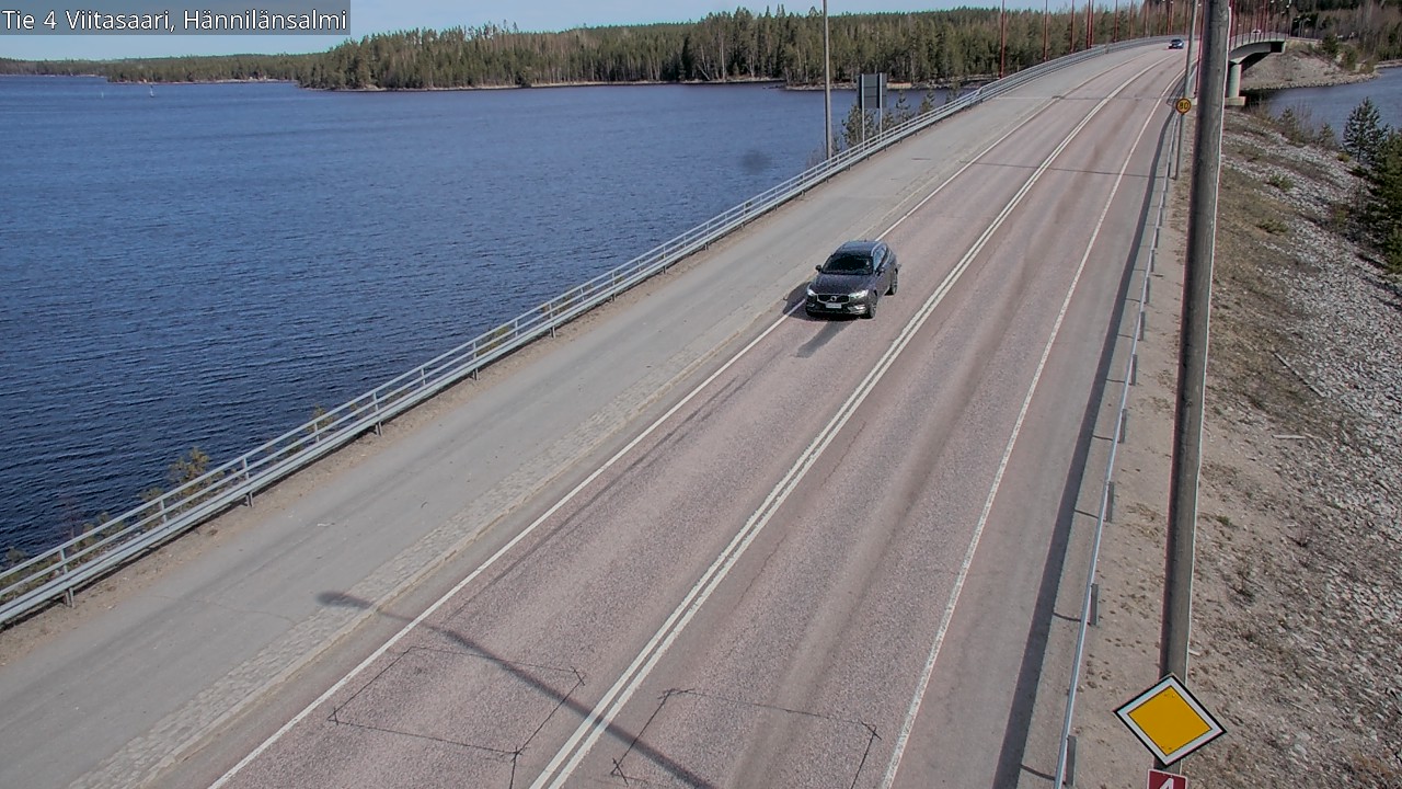 Weather Camera Image Väg 4 Viitasaari Hännilänsalmi, Viitasaari, Keski-Suomi