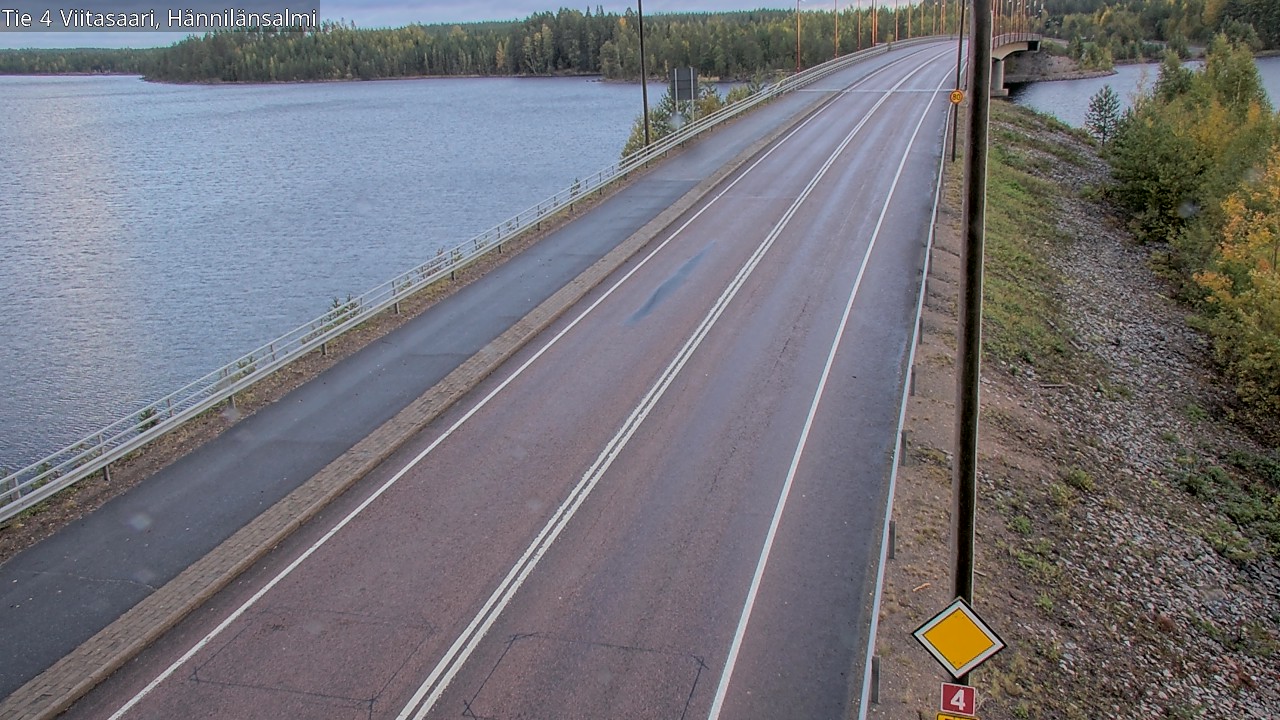 Weather Camera Image Väg 4 Viitasaari Hännilänsalmi, Viitasaari, Keski-Suomi