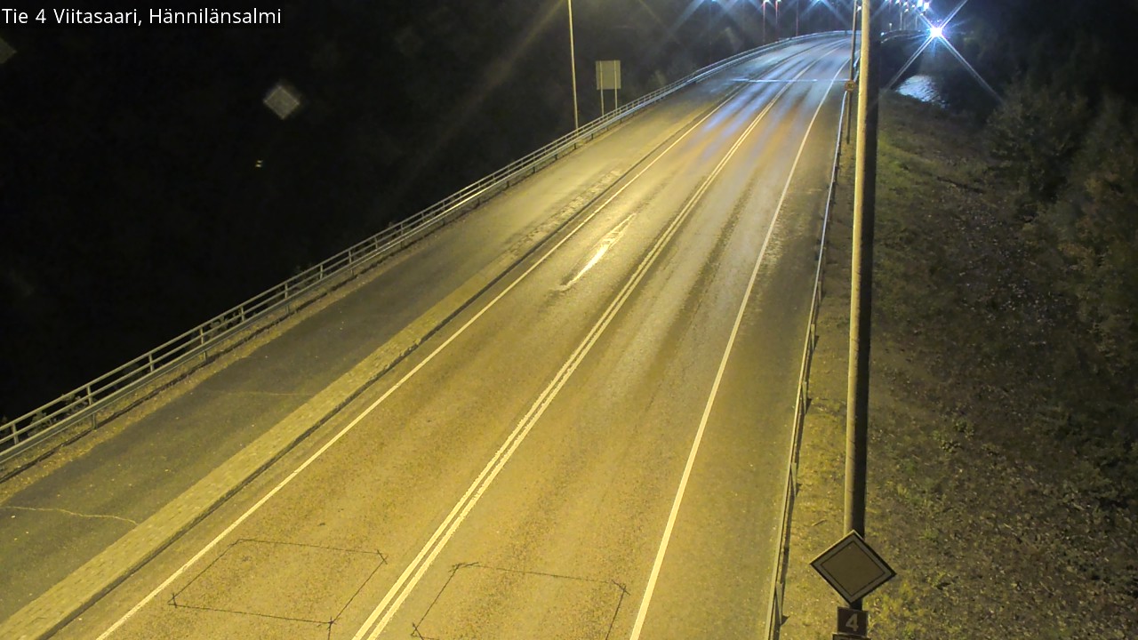 Weather Camera Image Väg 4 Viitasaari Hännilänsalmi, Viitasaari, Keski-Suomi