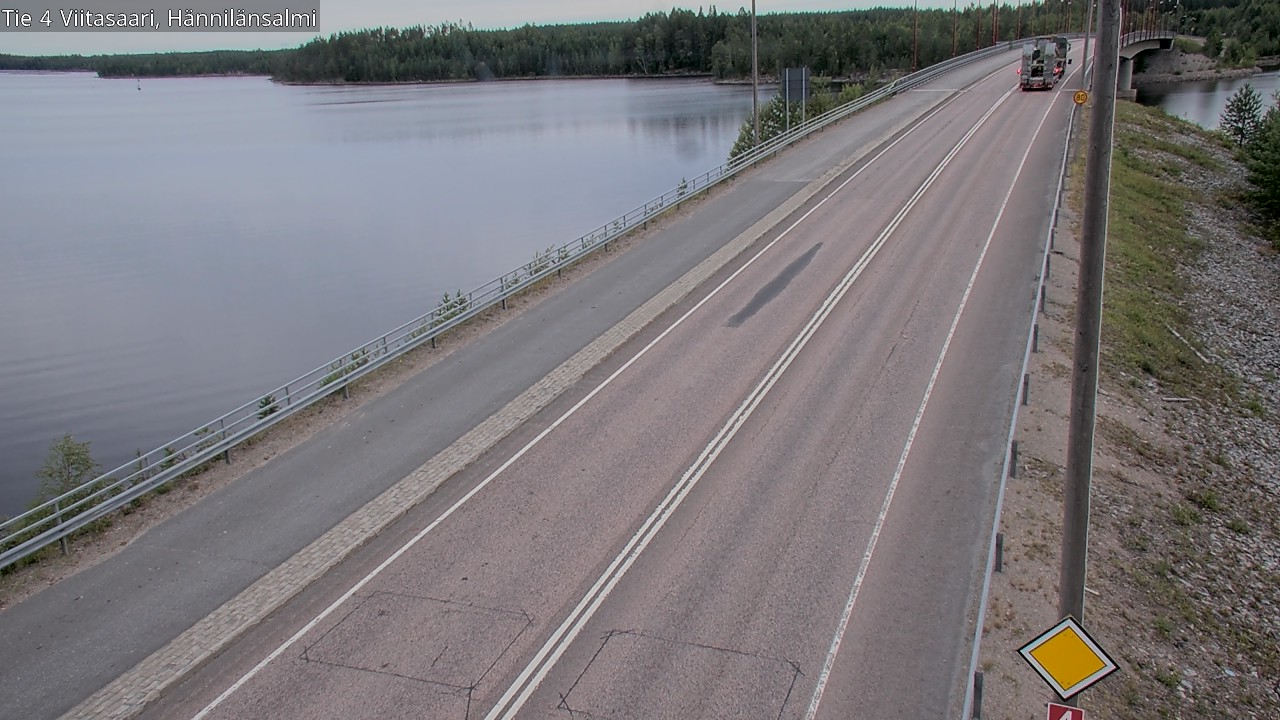 Weather Camera Image Väg 4 Viitasaari Hännilänsalmi, Viitasaari, Keski-Suomi