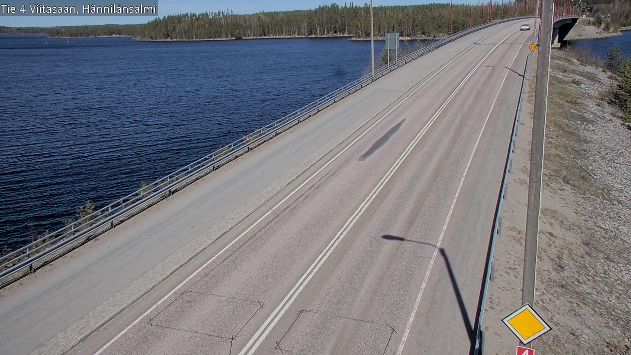 Weather Camera Image Väg 4 Viitasaari Hännilänsalmi, Viitasaari, Keski-Suomi