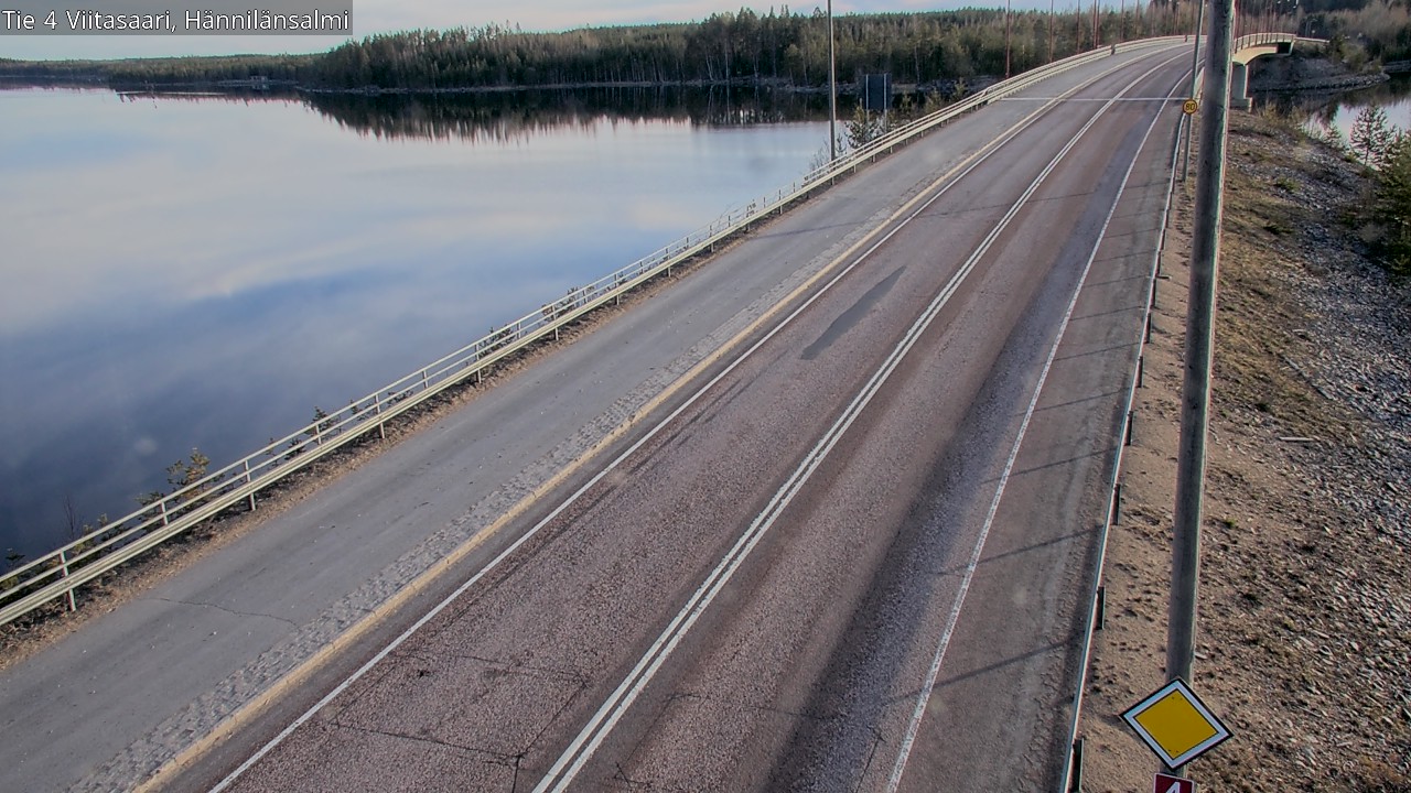 Weather Camera Image Väg 4 Viitasaari Hännilänsalmi, Viitasaari, Keski-Suomi