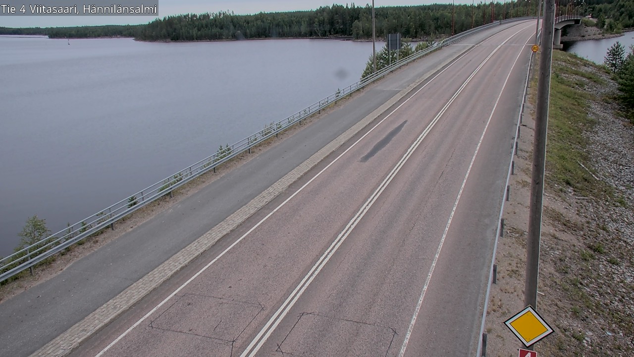 Weather Camera Image Road 4 Viitasaari Hännilänsalmi, Viitasaari, Keski-Suomi
