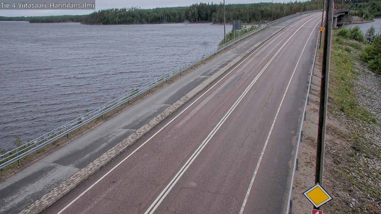 Weather Camera Image Väg 4 Viitasaari Hännilänsalmi, Viitasaari, Keski-Suomi