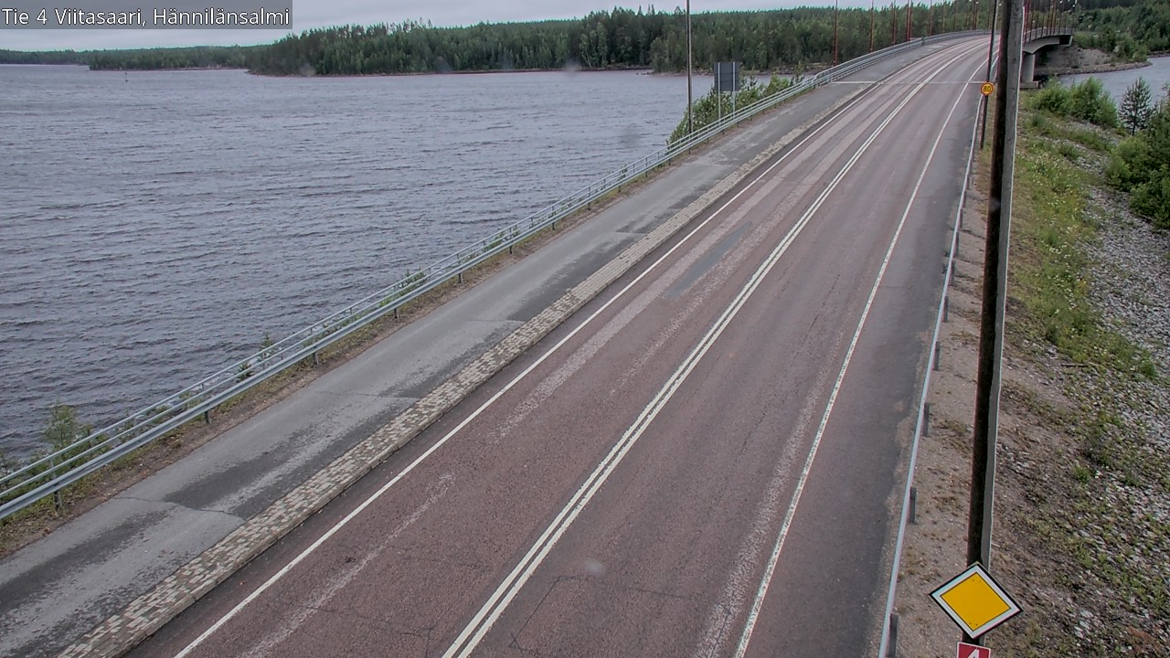 Weather Camera Image Väg 4 Viitasaari Hännilänsalmi, Viitasaari, Keski-Suomi