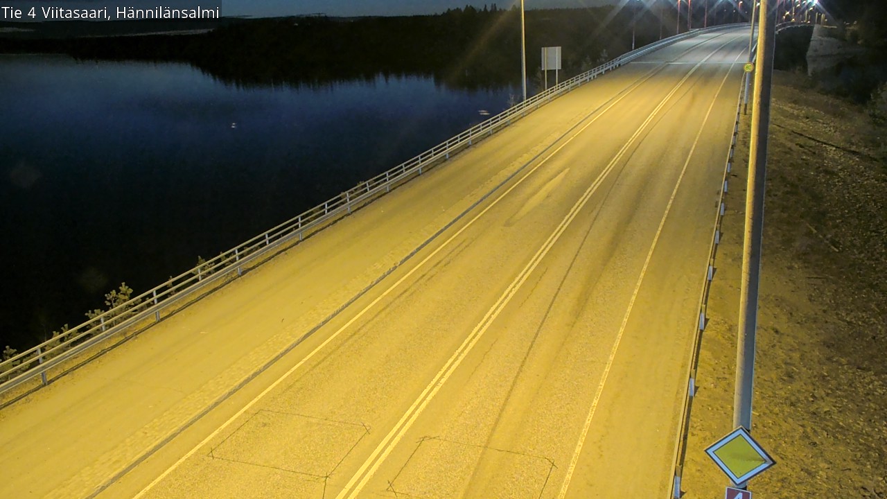 Weather Camera Image Väg 4 Viitasaari Hännilänsalmi, Viitasaari, Keski-Suomi