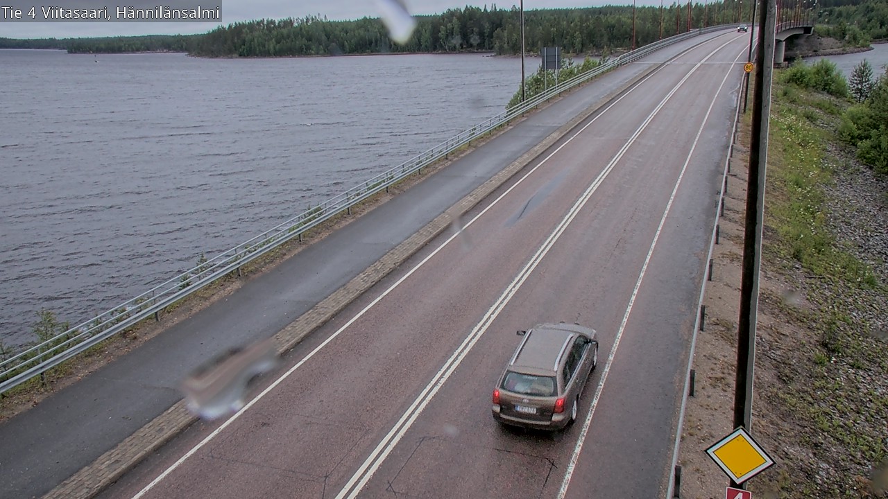 Weather Camera Image Väg 4 Viitasaari Hännilänsalmi, Viitasaari, Keski-Suomi