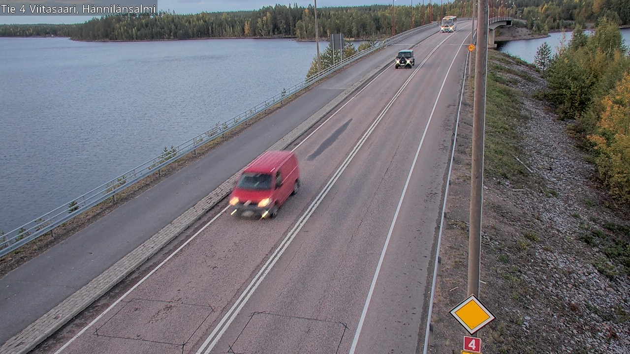 Weather Camera Image Väg 4 Viitasaari Hännilänsalmi, Viitasaari, Keski-Suomi
