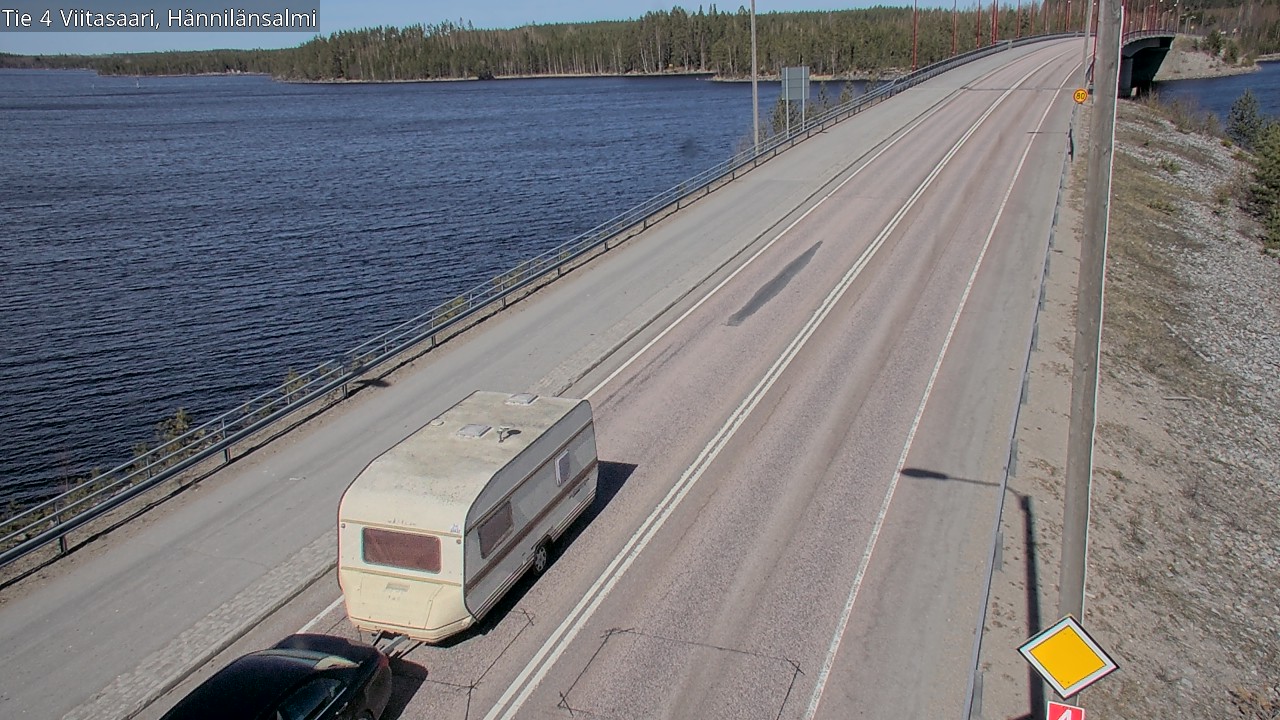 Weather Camera Image Väg 4 Viitasaari Hännilänsalmi, Viitasaari, Keski-Suomi