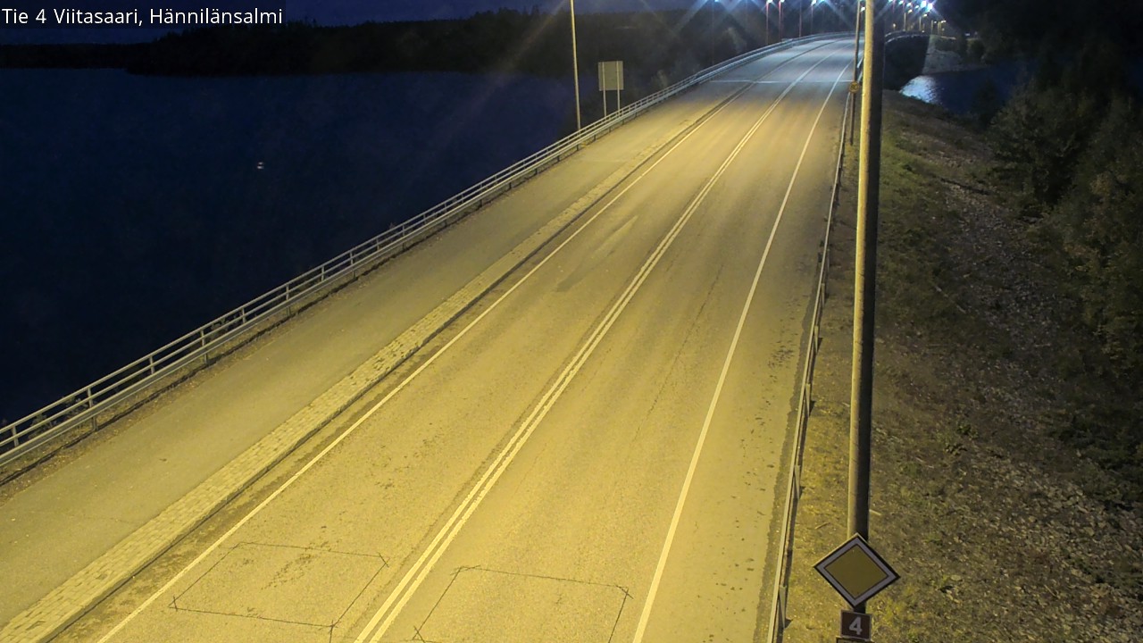 Weather Camera Image Väg 4 Viitasaari Hännilänsalmi, Viitasaari, Keski-Suomi