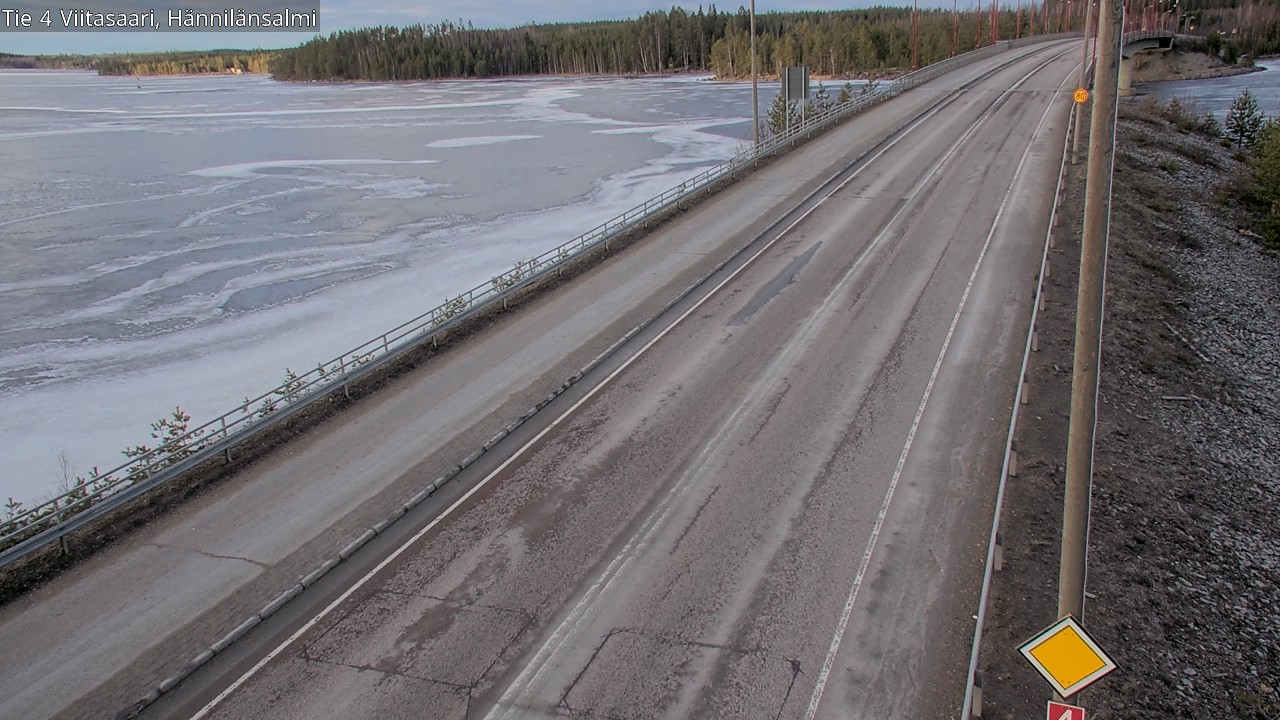 Weather Camera Image Road 4 Viitasaari Hännilänsalmi, Viitasaari, Keski-Suomi