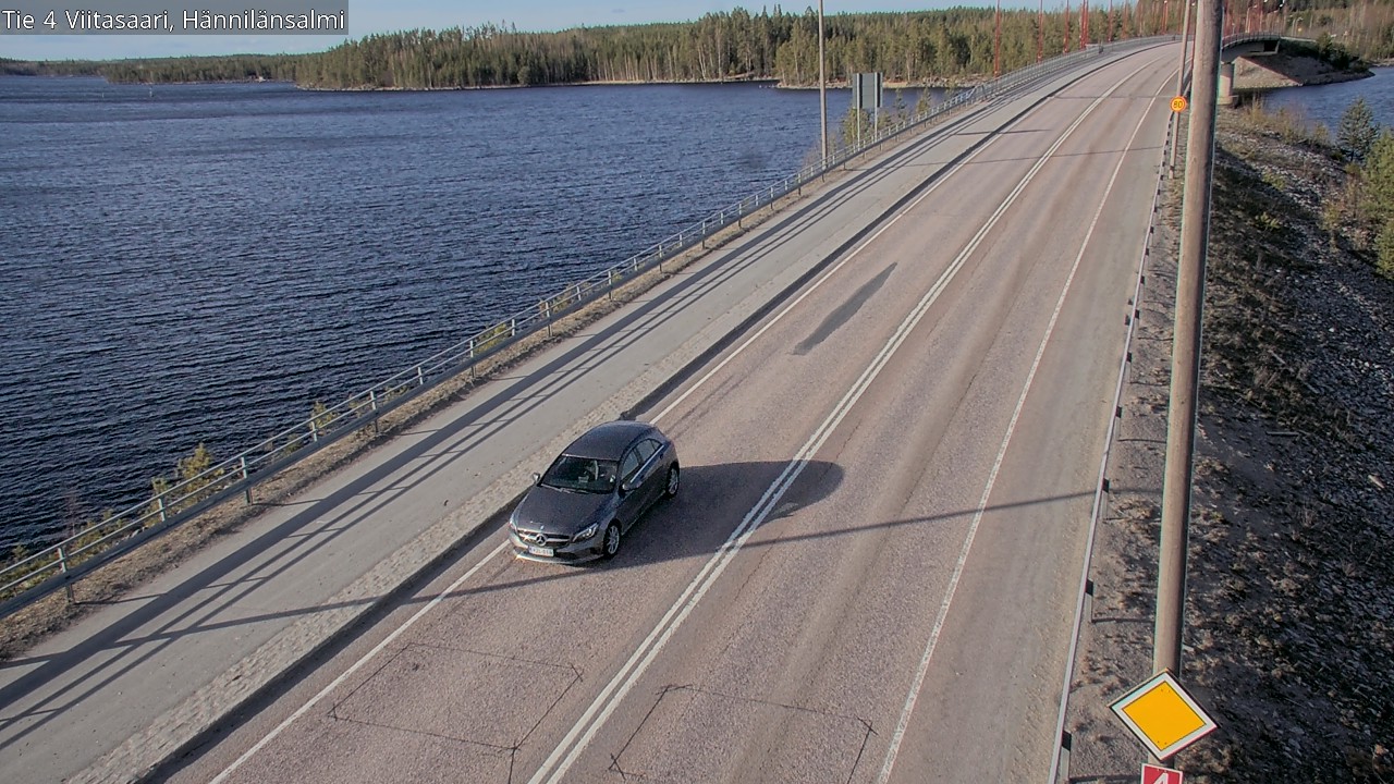 Weather Camera Image Väg 4 Viitasaari Hännilänsalmi, Viitasaari, Keski-Suomi