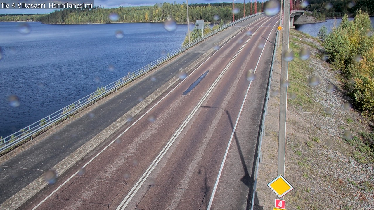Weather Camera Image Väg 4 Viitasaari Hännilänsalmi, Viitasaari, Keski-Suomi