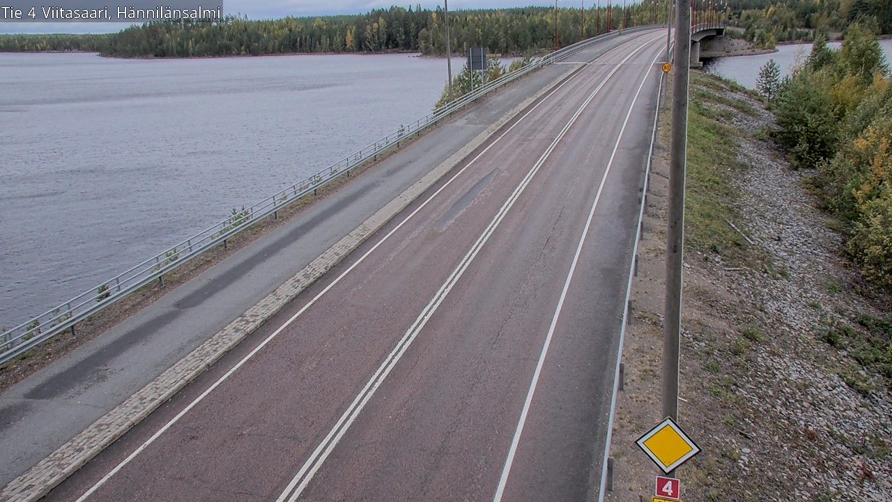 Weather Camera Image Väg 4 Viitasaari Hännilänsalmi, Viitasaari, Keski-Suomi