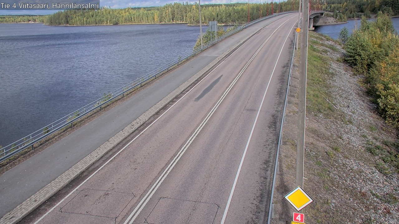 Weather Camera Image Väg 4 Viitasaari Hännilänsalmi, Viitasaari, Keski-Suomi