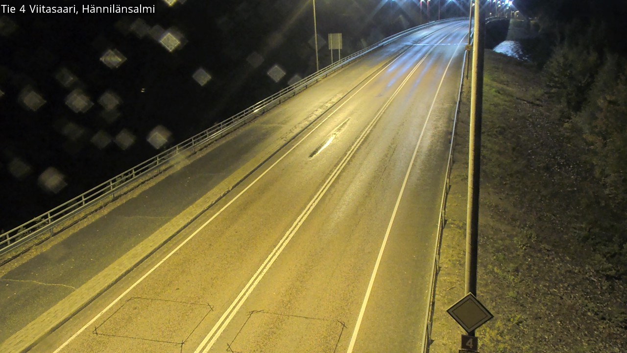Weather Camera Image Väg 4 Viitasaari Hännilänsalmi, Viitasaari, Keski-Suomi