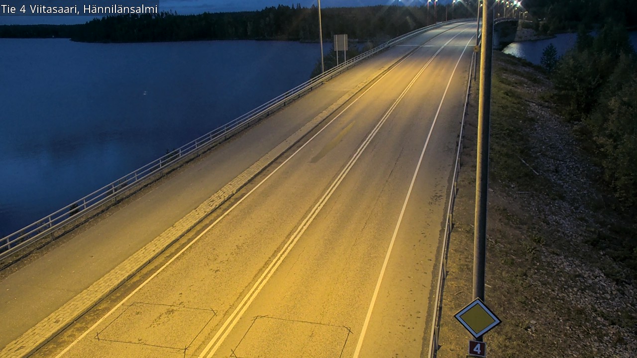 Weather Camera Image Väg 4 Viitasaari Hännilänsalmi, Viitasaari, Keski-Suomi