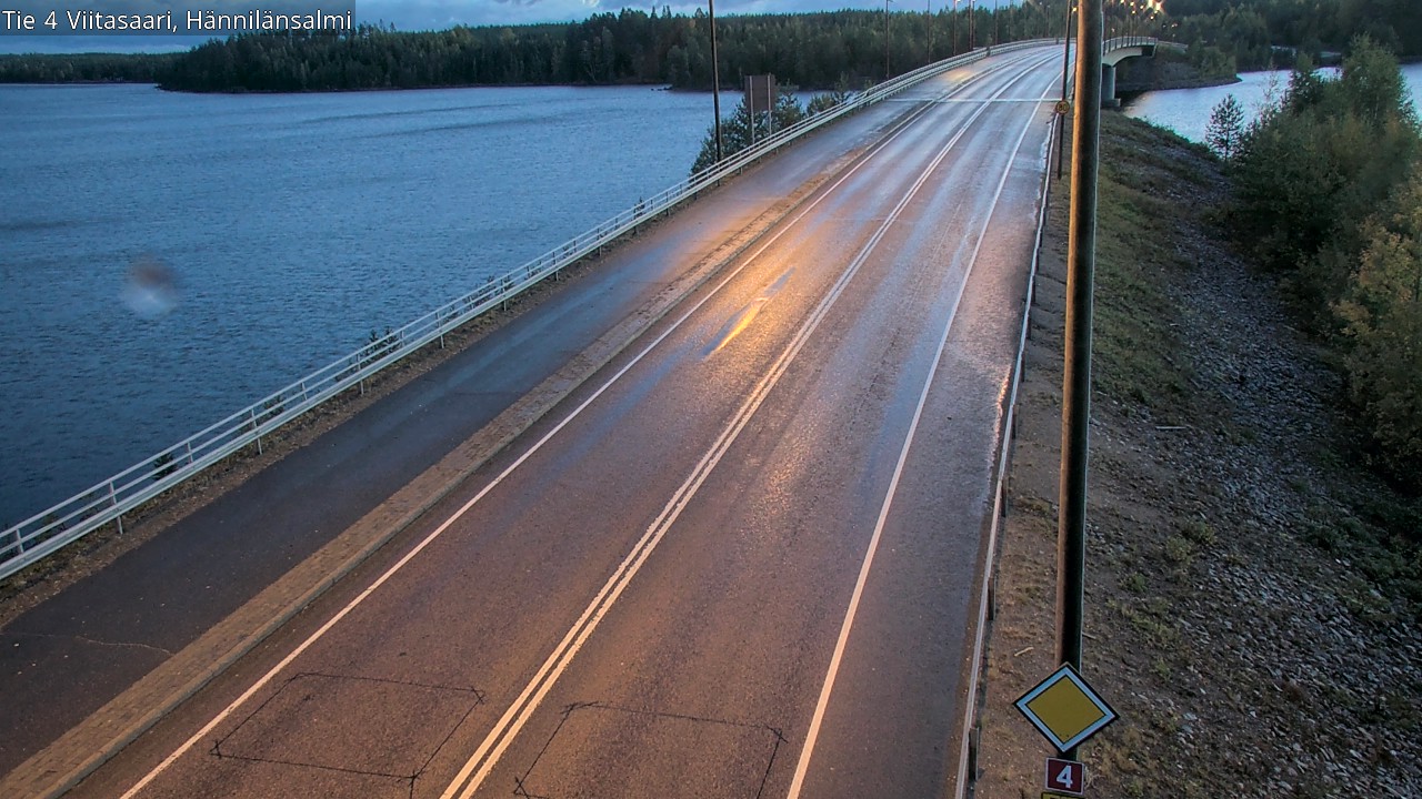 Weather Camera Image Väg 4 Viitasaari Hännilänsalmi, Viitasaari, Keski-Suomi