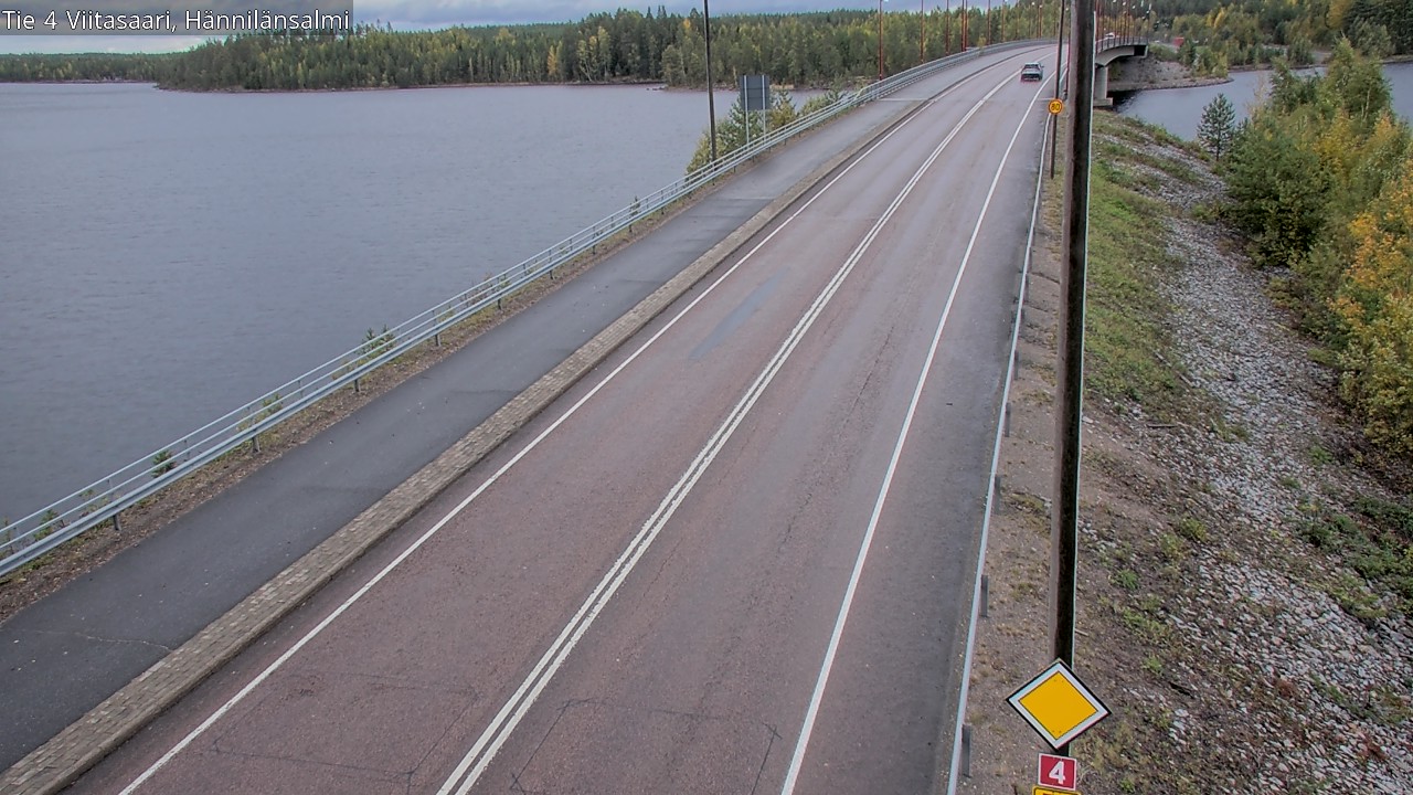 Weather Camera Image Väg 4 Viitasaari Hännilänsalmi, Viitasaari, Keski-Suomi
