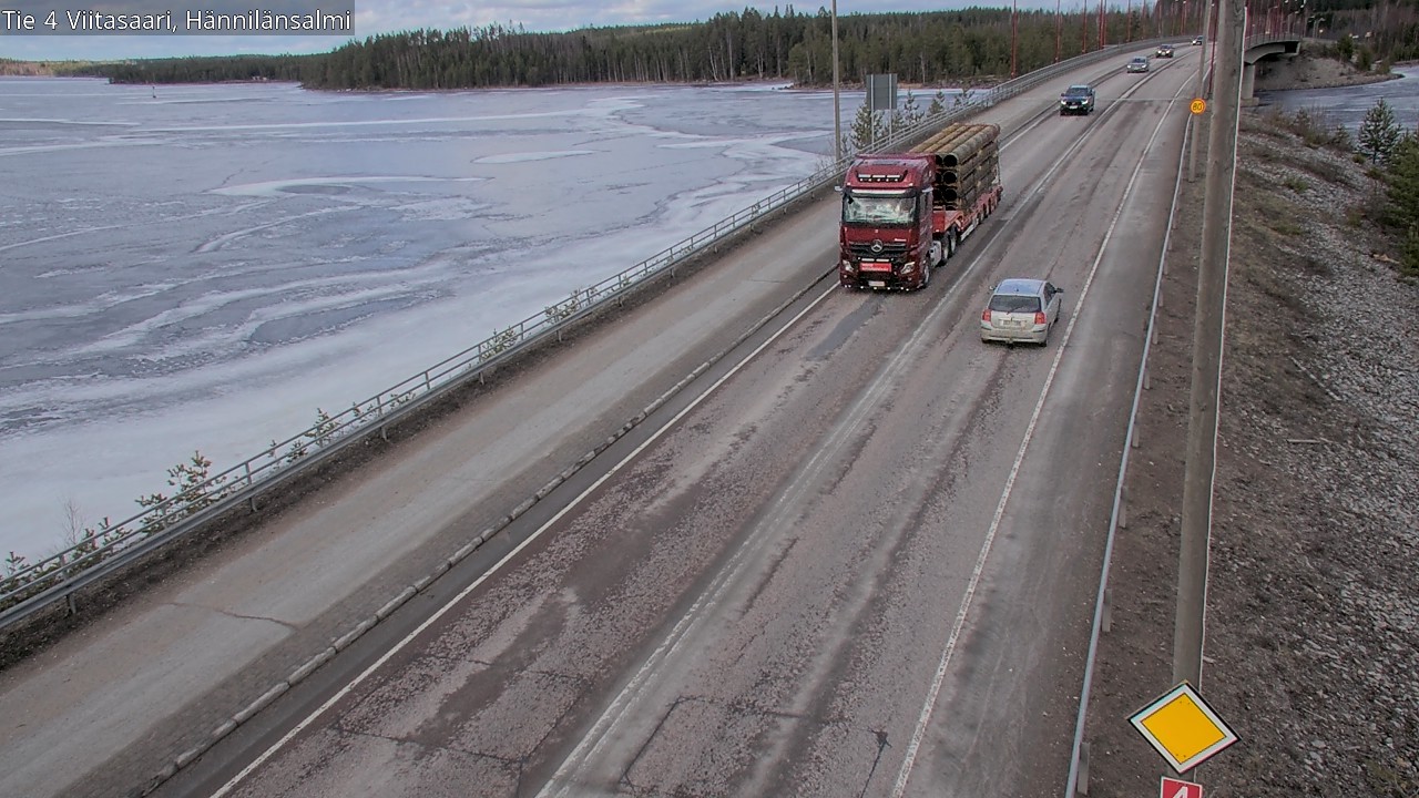 Weather Camera Image Road 4 Viitasaari Hännilänsalmi, Viitasaari, Keski-Suomi