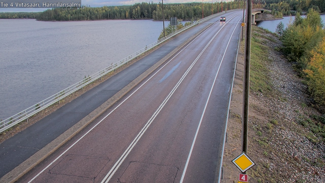 Weather Camera Image Väg 4 Viitasaari Hännilänsalmi, Viitasaari, Keski-Suomi