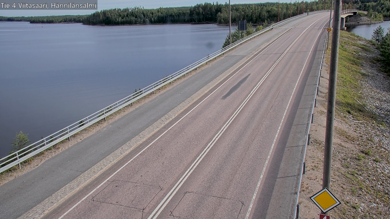 Weather Camera Image Väg 4 Viitasaari Hännilänsalmi, Viitasaari, Keski-Suomi