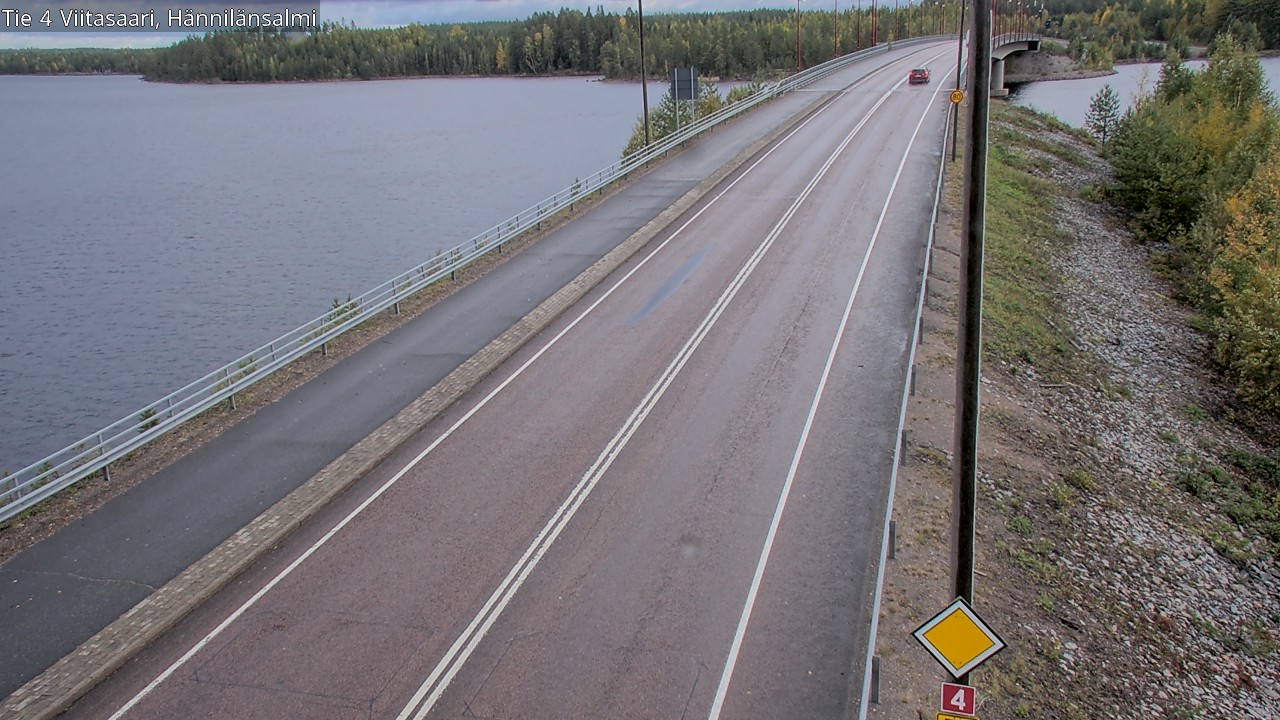 Weather Camera Image Väg 4 Viitasaari Hännilänsalmi, Viitasaari, Keski-Suomi