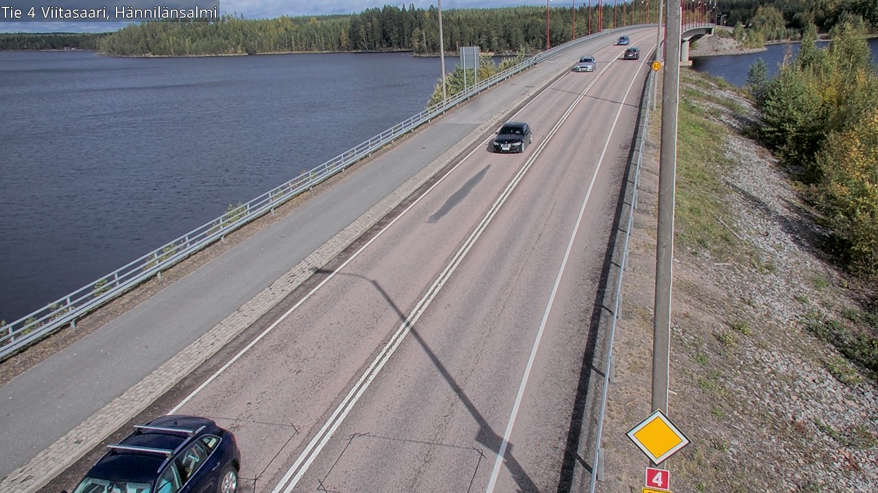 Weather Camera Image Väg 4 Viitasaari Hännilänsalmi, Viitasaari, Keski-Suomi