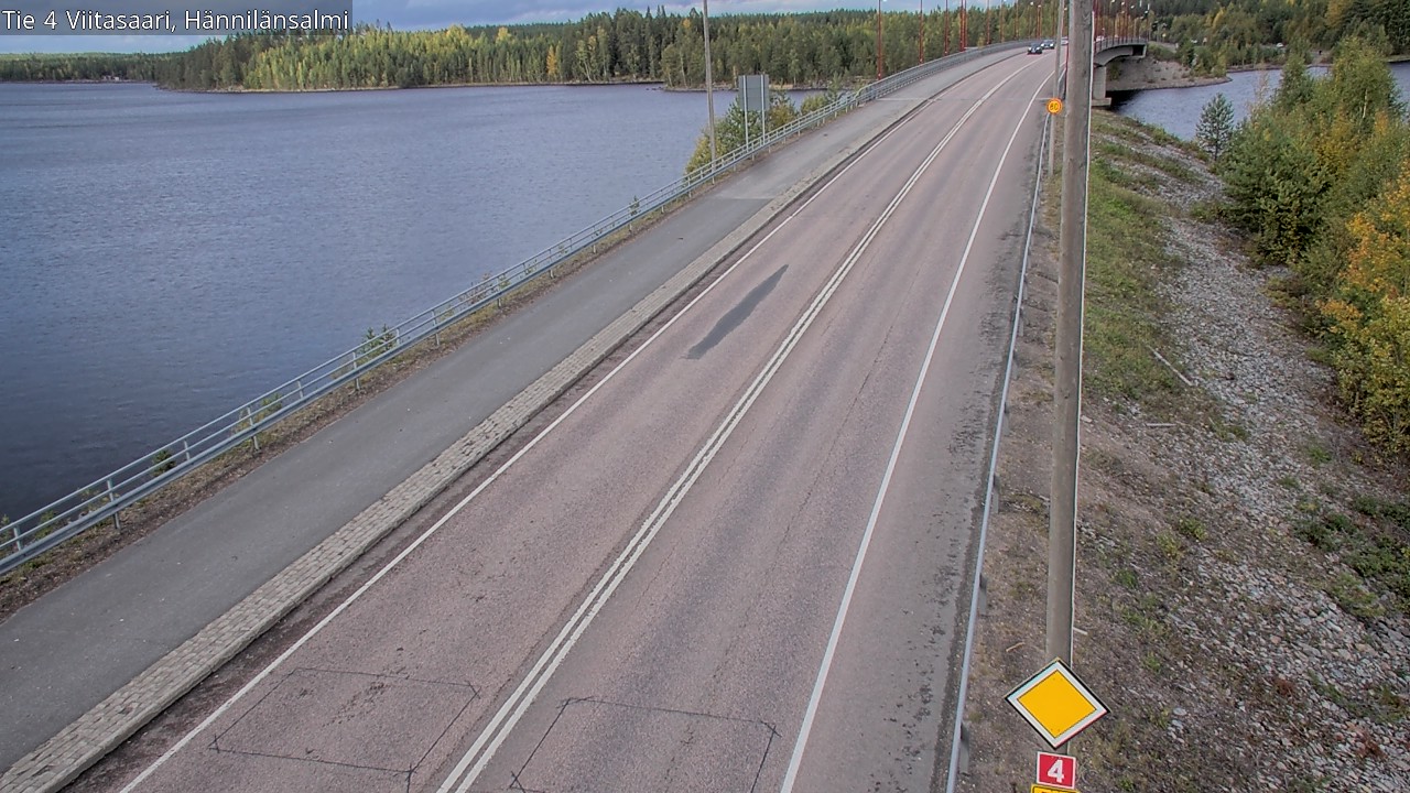 Weather Camera Image Väg 4 Viitasaari Hännilänsalmi, Viitasaari, Keski-Suomi