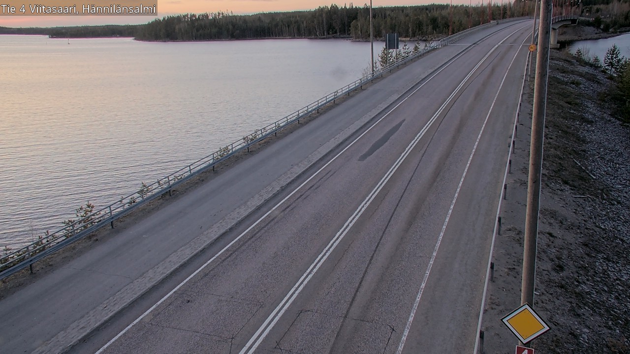 Weather Camera Image Väg 4 Viitasaari Hännilänsalmi, Viitasaari, Keski-Suomi
