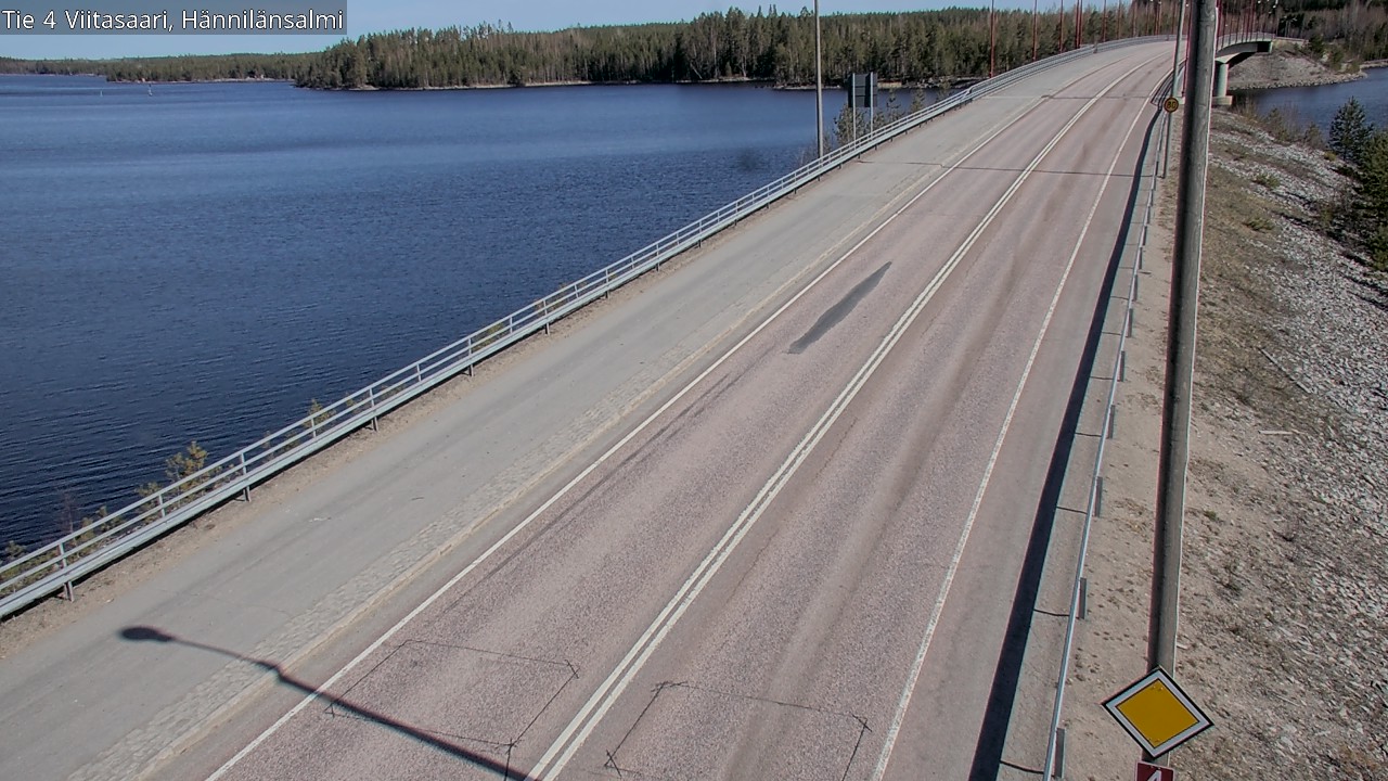 Weather Camera Image Väg 4 Viitasaari Hännilänsalmi, Viitasaari, Keski-Suomi