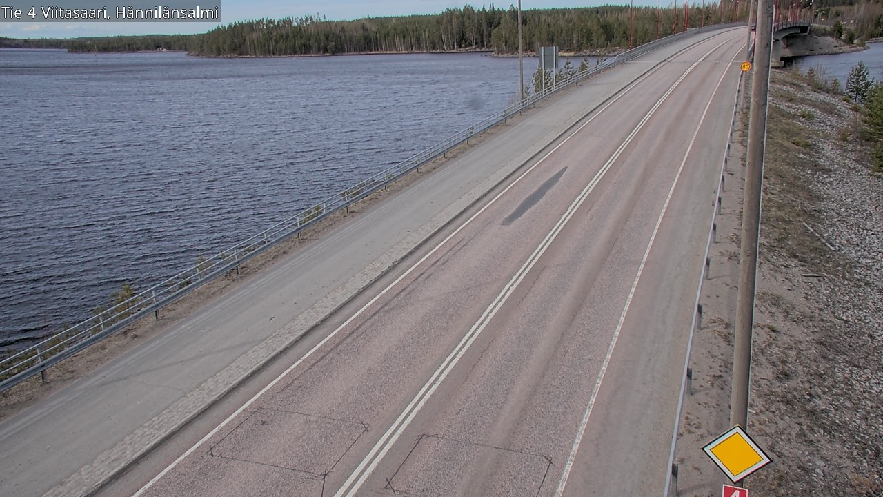 Weather Camera Image Väg 4 Viitasaari Hännilänsalmi, Viitasaari, Keski-Suomi
