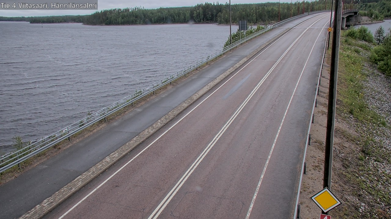 Weather Camera Image Väg 4 Viitasaari Hännilänsalmi, Viitasaari, Keski-Suomi
